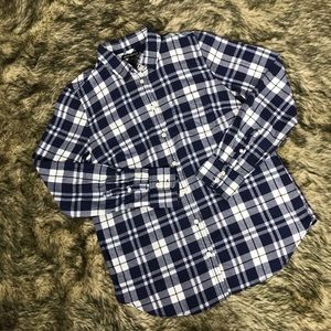 J. Crew Flannel Plaid Button-down shirt